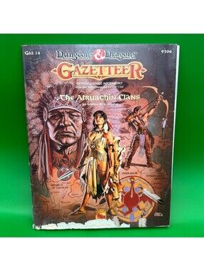 DUNGEONS & DRAGONS GAZETTEER Atruaghin Clans 9306 (TSR 1991) -- With Map